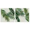 Stupell Industries Palm Fronds over Neutral 2pc Canvas Wall Art Set Design by Hannah Dawson